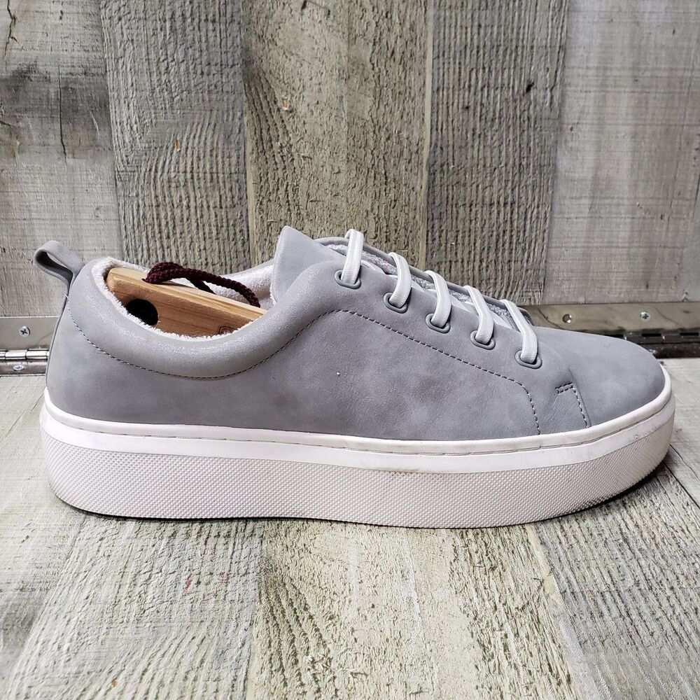 Abeo Jumpstreet BNGE Shoes Womens 9.5 Platform Sneakers Slip On Grey Fleece Line